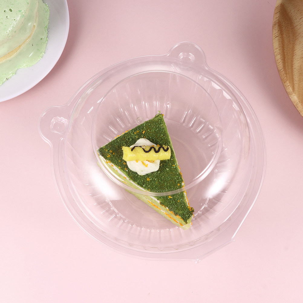 Plastic Dome Clear - กล่องขนมทรงโดมใสรูปแมว 100 ชิ้น สำหรับบรรจุคัพเค้กขนาดเล็ก ขนมอบ ครีม