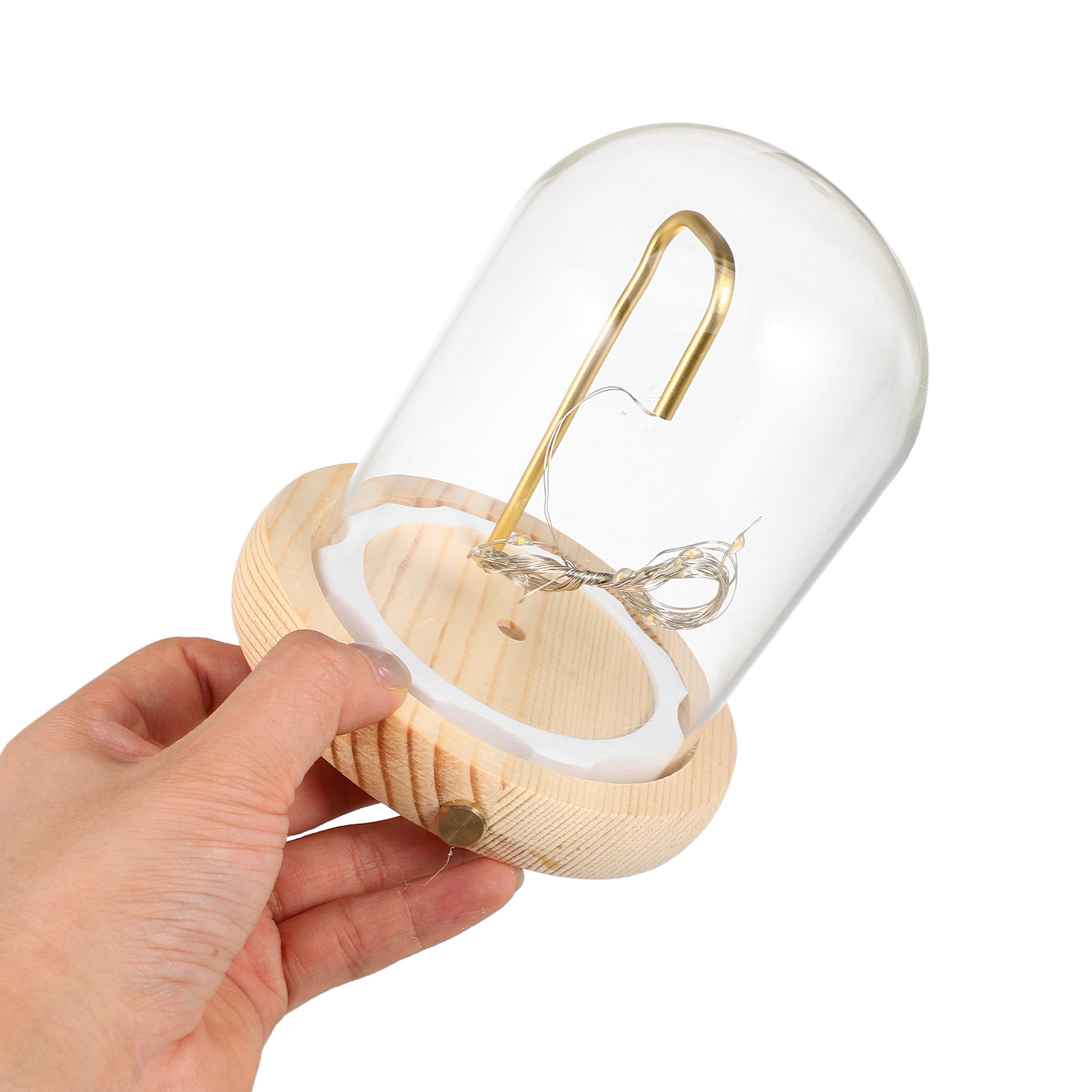 โดมแก้วโชว์สินค้าพร้อมฐานไม้ ข - Plastic Dome Clear บทวิจารณ์และราคา
