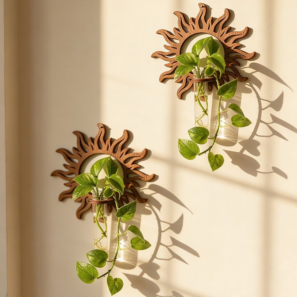 ของขวัญ: แจกันแขวนผนังไม้สไตล์ - Propagation Station Vase บทวิจารณ์และราคา